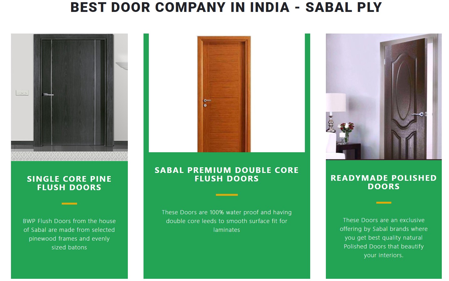Sabal plywood door laminate